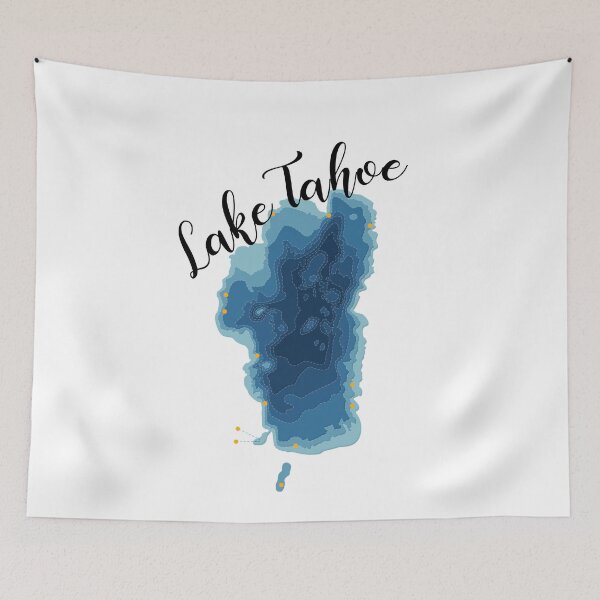 Item preview, Tahoe Map designed and sold by PhantasyAandD.