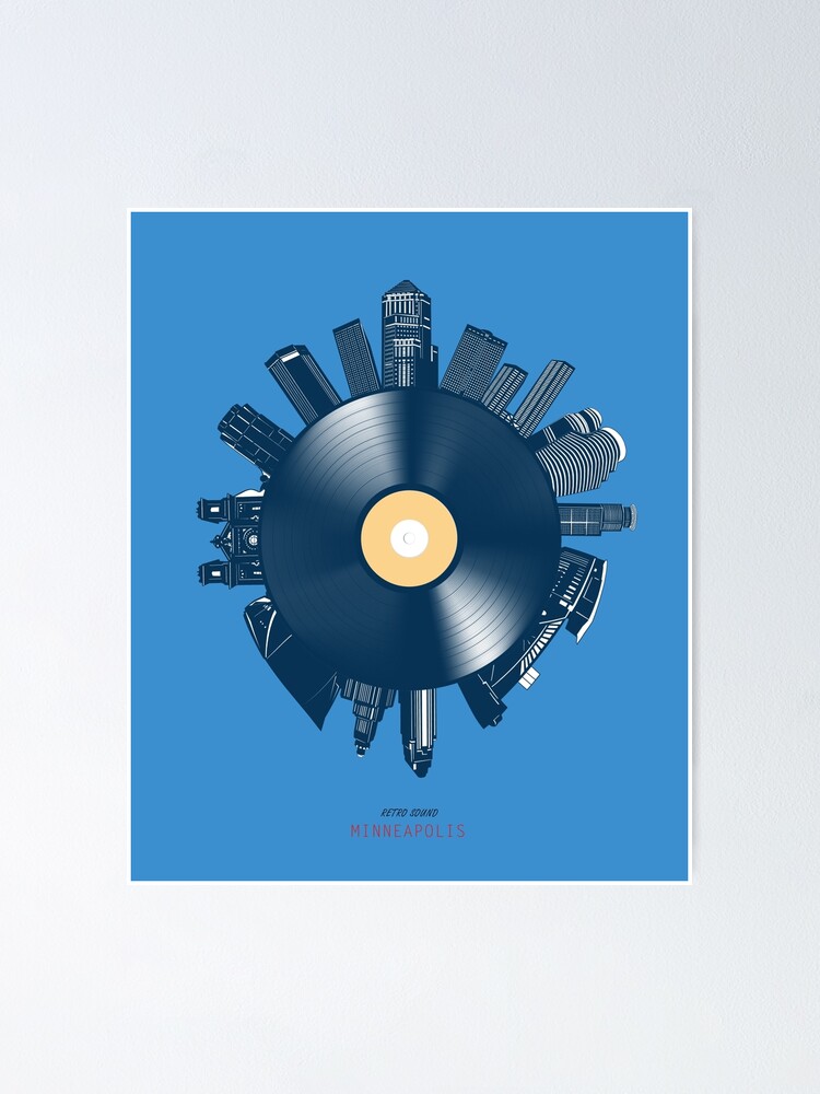 "minneapolis skyline vinyl" Poster by BekimART2 Redbubble