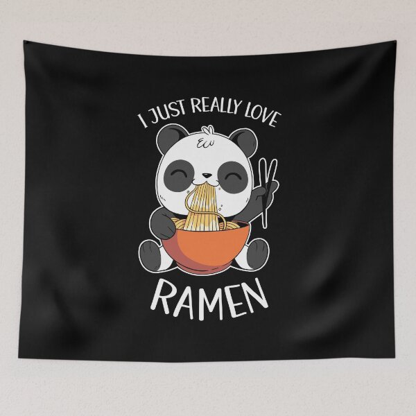 Item preview, I Just Really Love Ramen Cute Panda designed and sold by OnepixArt.