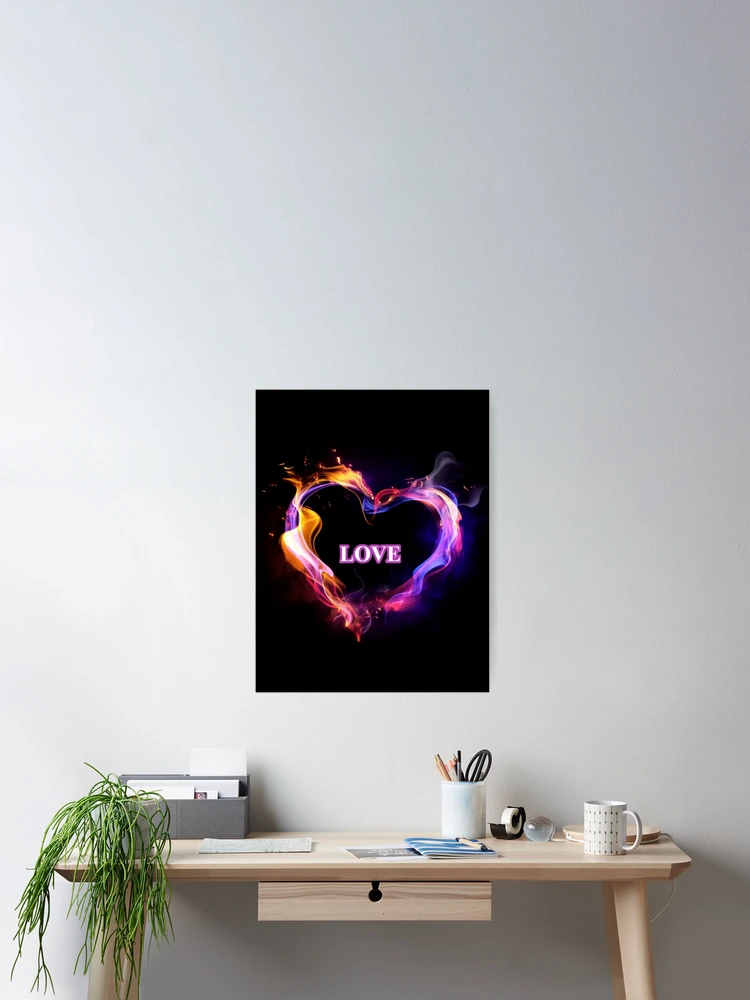 Thumbnail 2 of 3, Poster, Fire Of Love designed and sold by R-FitDesign.