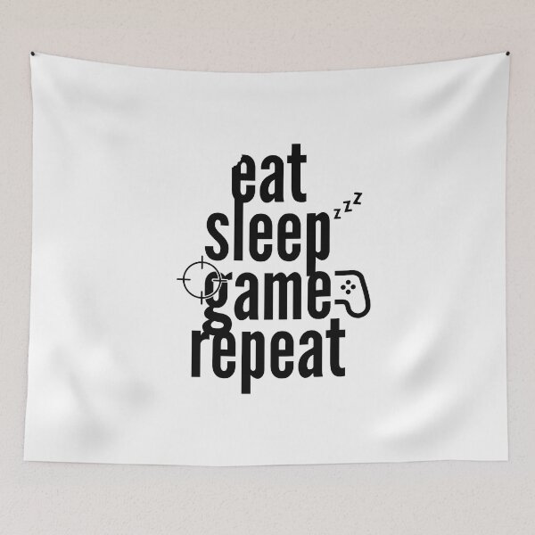 Item preview, Esport Eat Sleep Game Repeat designed and sold by CozyMarket.