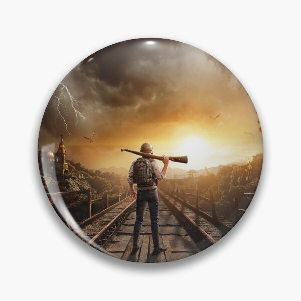 Item preview, PUBG, pubg, pubg mobile, game, weapon, train track, sunset, pc, game, weapon, train track, sunset designed and sold by Jhonnyyy.
