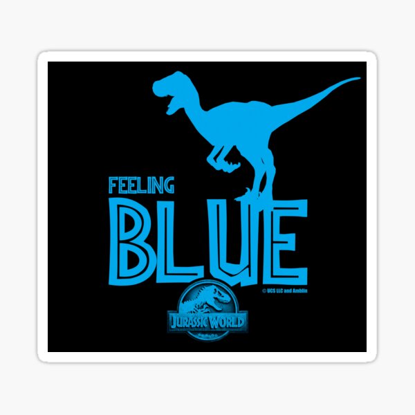 Jurassic World Blue Raptor Family Sticker for Sale by GiftPantheon