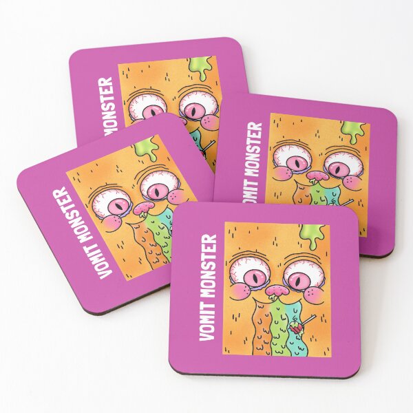 Item preview, Vomit Monster - Funny Gross  designed and sold by ManiaTeec.