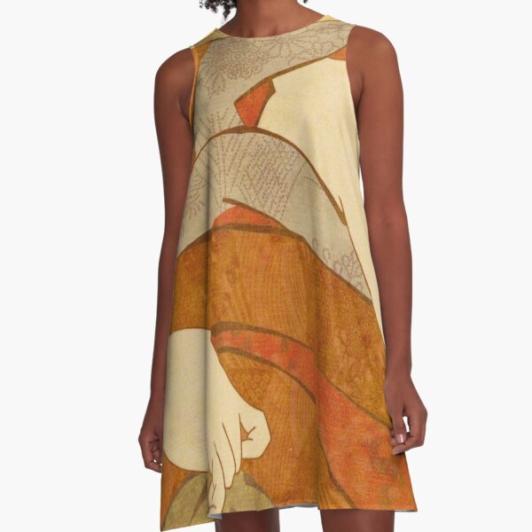 Ukiyo-e A-Line Dress