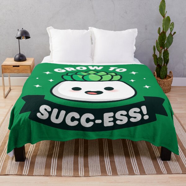 Item preview, Grow to Success - Cute Succulent Pun designed and sold by Gudland.