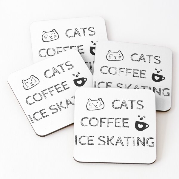 Item preview, Cats. Coffee. Ice skating designed and sold by TheGreenGoat.