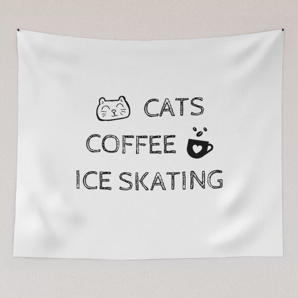 Artikelvorschau, Katzen. Kaffee. Eislaufen entworfen und verkauft von TheGreenGoat.