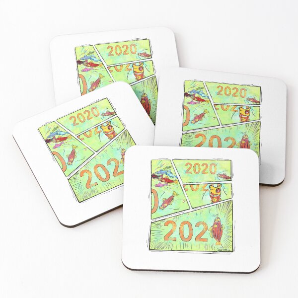 Item preview, Zebrafish to the rescue! Here comes 2021!  designed and sold by priyankaoberoi.