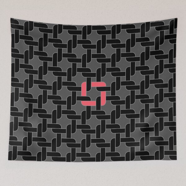 Item preview, Linked - Coral on Black designed and sold by raymondwarenyc.