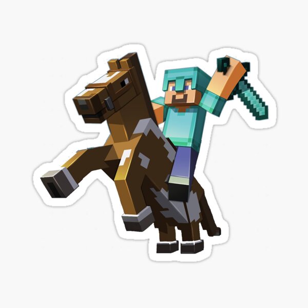 MINECRAFT HORSE - high quality Sticker