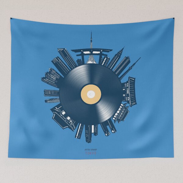 Item preview, tokyo skyline vinyl designed and sold by BekimART2.