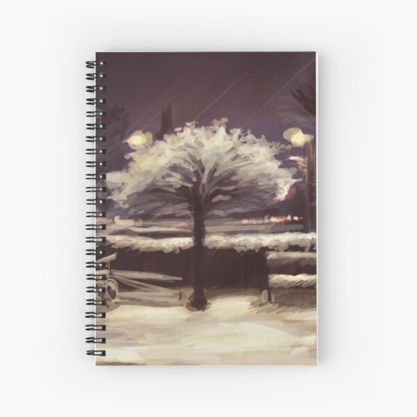 The Tree and the Snow Spiral Notebook