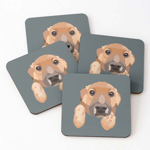 Artikelvorschau, Rumänischer Rettungswelpe Hundeportrait Digitale Illustration entworfen und verkauft von sherylwylie.