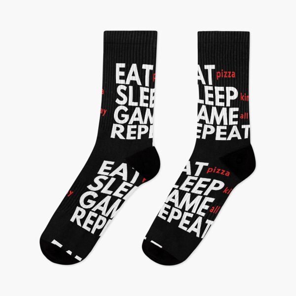 Item preview, Eat Pizza, Sleep Kinda, Game All Day, Repeat designed and sold by CozyMarket.