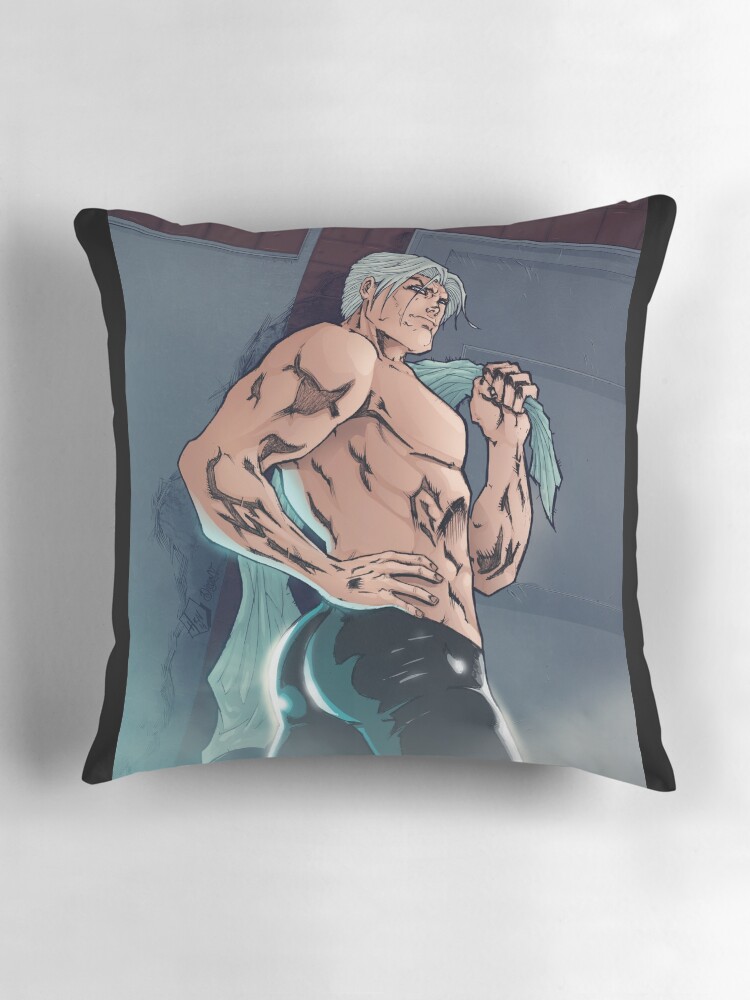 Thumbnail 3 of 4, Pillow, Thunder - Locker Room designed and sold by twogargs.