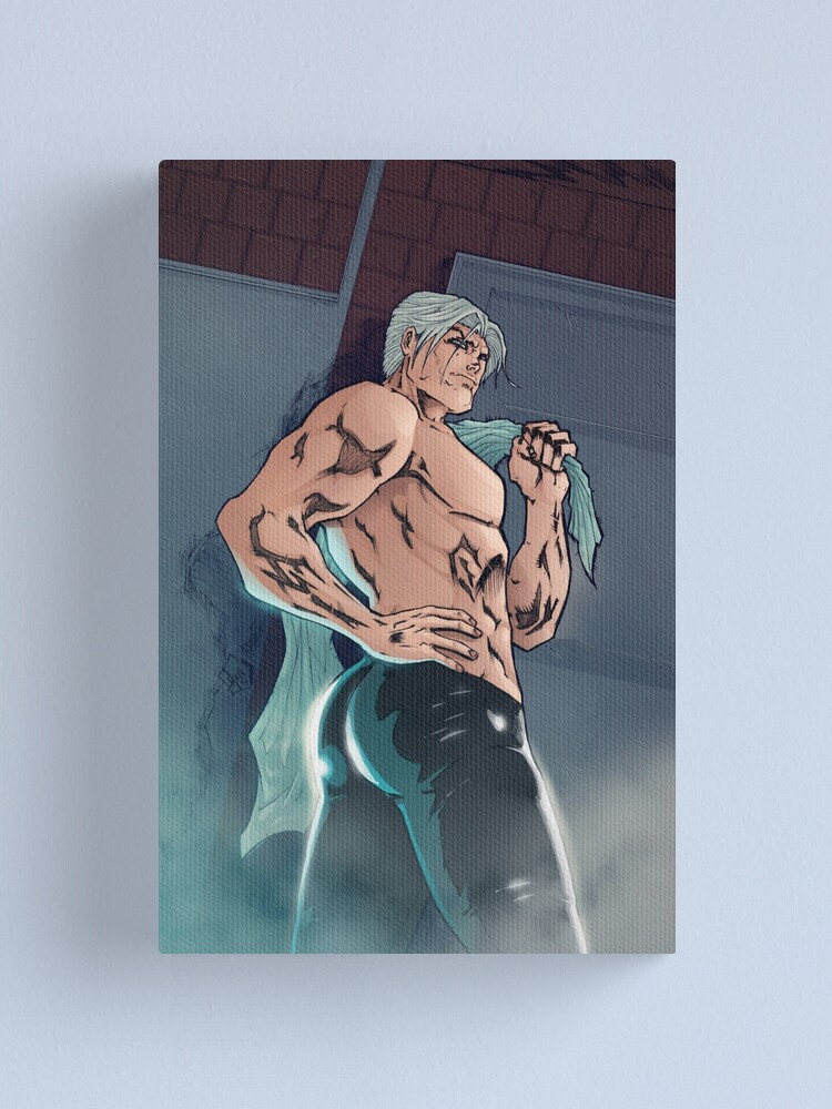 Thumbnail 1 of 3, Canvas Print, Thunder - Locker Room designed and sold by twogargs.