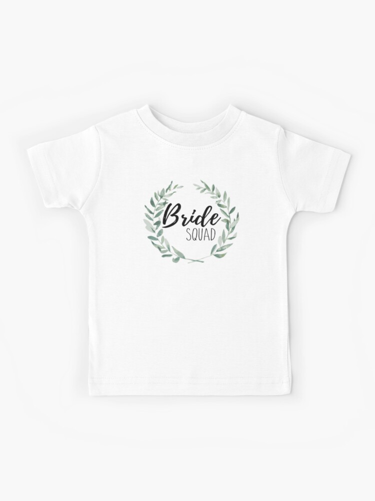 Bride Squad Kids T-Shirt by Christiane Raab