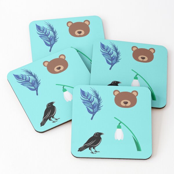 Item preview, Vexahlia - Vaxildan (Sticker Pack of 4) Trinket - Raven - Snowdrop designed and sold by WonderWear.