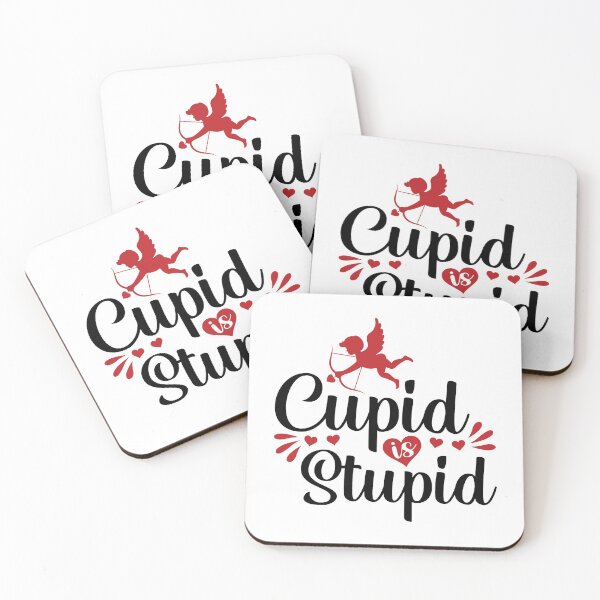 Item preview, cupid is stupid ,valentine gift idea ,for lovers  ,valentine's day designed and sold by yassiny.