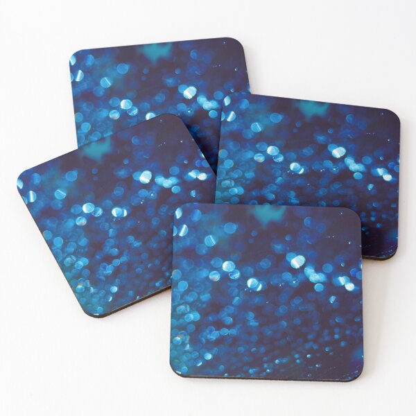 Item preview, Navy Blue Bokeh Lights designed and sold by newburyboutique.