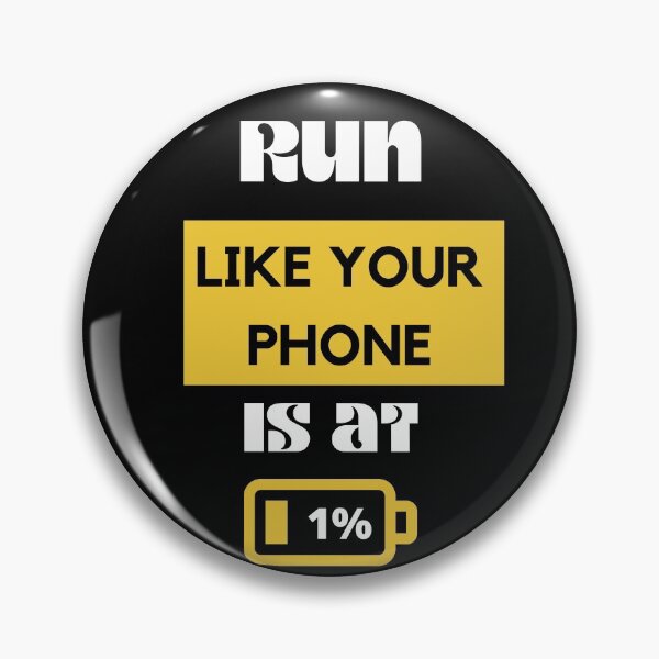 Item preview, Run Like Your Phone Is at 1% Funny Running  Sayings Gift designed and sold by wodra.