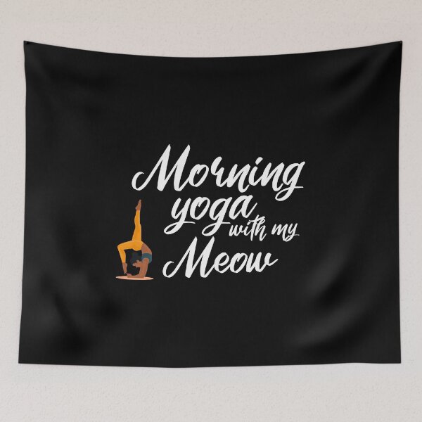 Item preview, morning yoga with my meow,yoga with my meow designed and sold by charaf19.