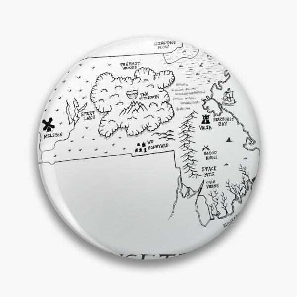 Item preview, Massachusetts as a fantasy map - black and white designed and sold by aldayuan.
