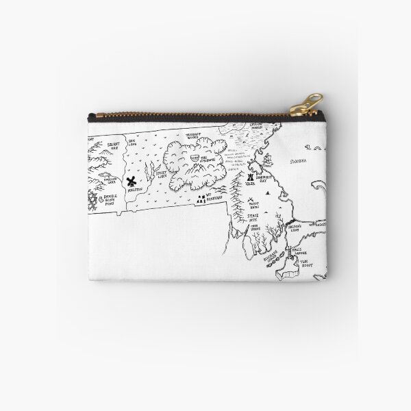 Item preview, Massachusetts as a fantasy map - black and white designed and sold by aldayuan.