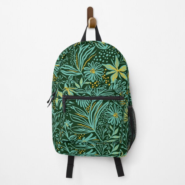 Item preview, Green Flora Pattern Floral Print designed and sold by ForFunDesigns.