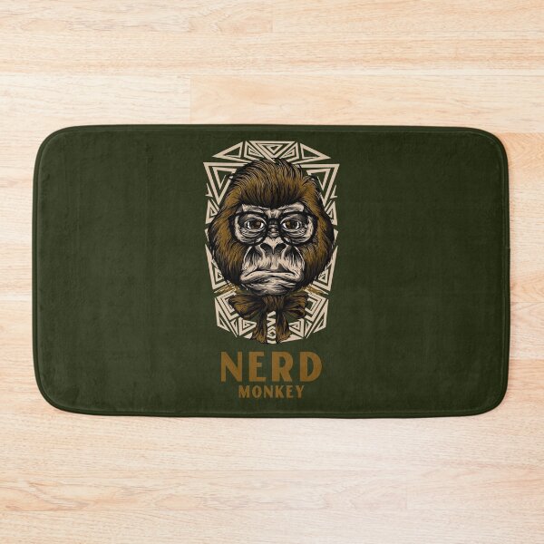 Item preview, Nerdy monkey face designed and sold by mostanesta.