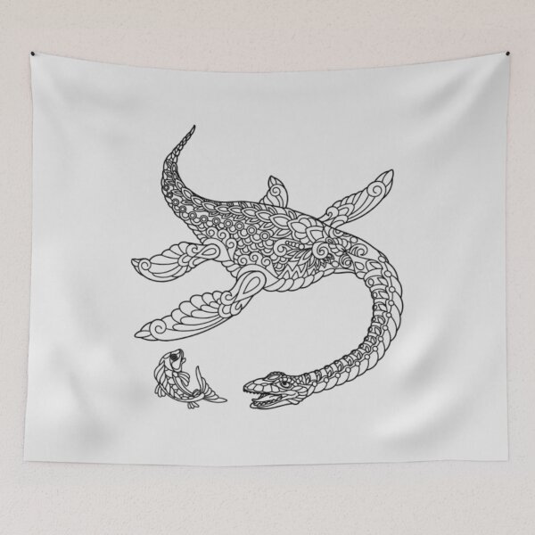 Item preview, Plesiosaurus Dinosaur Relaxing Design designed and sold by COLEY-CREATIONS.