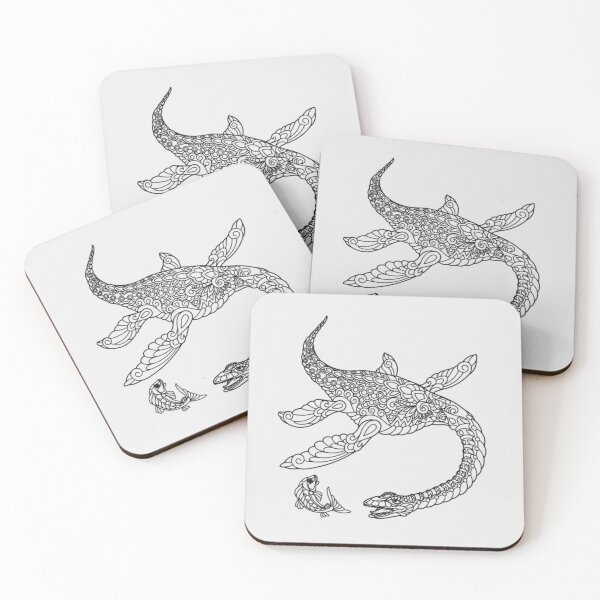 Item preview, Plesiosaurus Dinosaur Relaxing Design designed and sold by COLEY-CREATIONS.