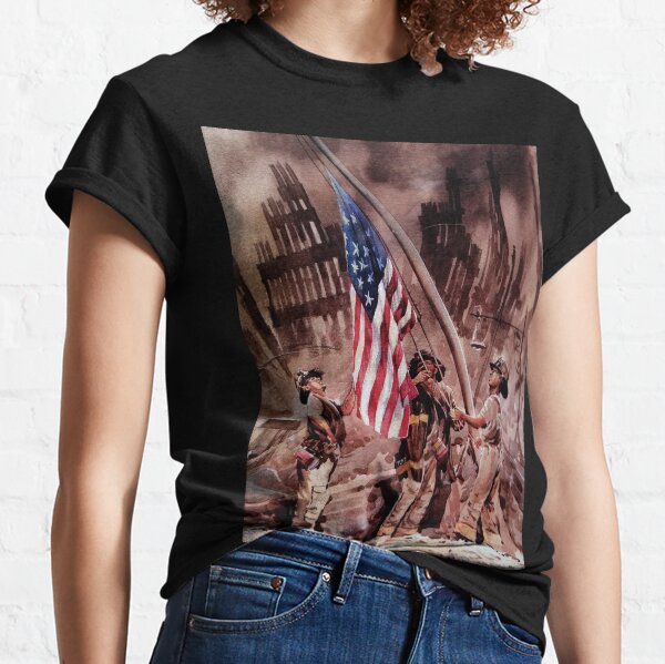 9/11 NYPD and FDNY, Heroes of our Time Classic T-Shirt