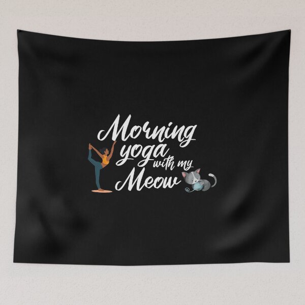 Item preview, morning yoga with my meow,yoga with my meow designed and sold by charaf19.