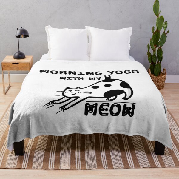 Item preview, Morning Yoga With My Meow designed and sold by 0umStore.