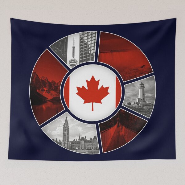 Item preview, CANADA CIRCLE PHOTO FRAME  designed and sold by MarkMotta.