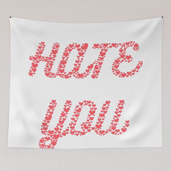 Item preview, Hate you,  hearth silhouette designed and sold by stuff-n-stuff.
