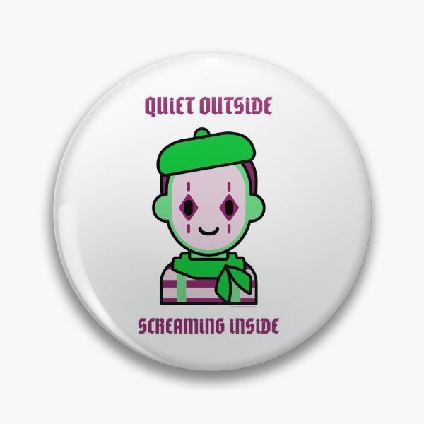 Item preview, Quiet Screaming Mime designed and sold by UGPiggy.