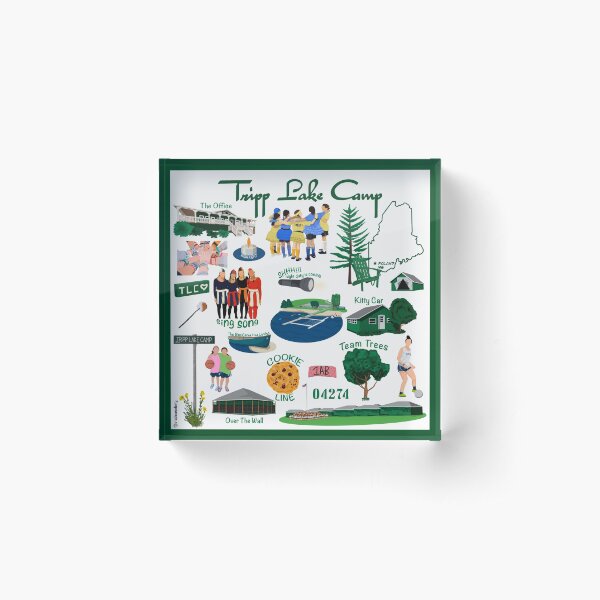 Item preview, Tripp Lake Camp (art board print, acrylic block, coasters) designed and sold by StudioOneForty.