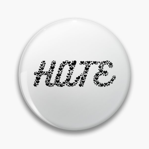 Item preview, Hate, hearth silhouette designed and sold by stuff-n-stuff.
