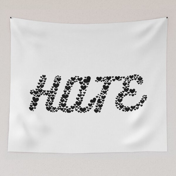Item preview, Hate, hearth silhouette designed and sold by stuff-n-stuff.