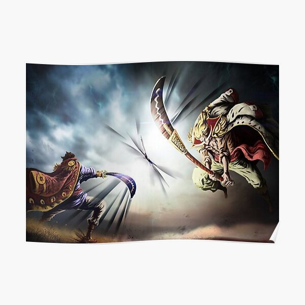 Gold D Roger et Barbe Blanche Poster