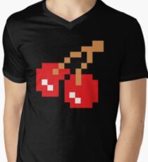 8-Bit Cherry Men's V-Neck T-Shirt