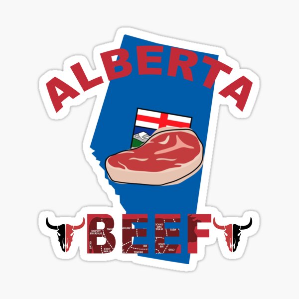 "i love alberta beef" Sticker by 9chaa Redbubble