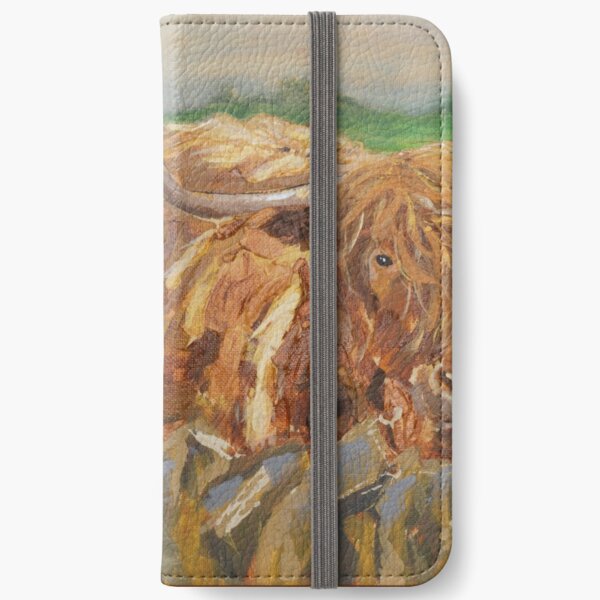 Scotland Highland Cow iPhone Wallet