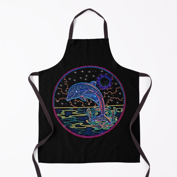 Item preview, Neon dolphin at night designed and sold by umfhn.