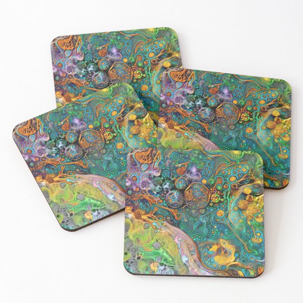 Item preview, Deepdream floral fractalize space abstraction designed and sold by blackhalt.
