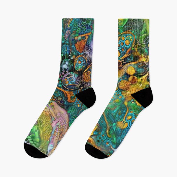 Item preview, Deepdream floral fractalize space abstraction designed and sold by blackhalt.