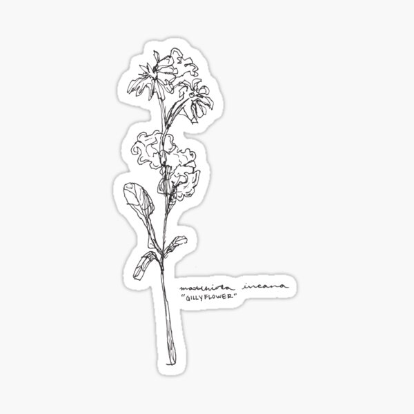 Gilly Flower Tattoo Design – LuckyFishArt